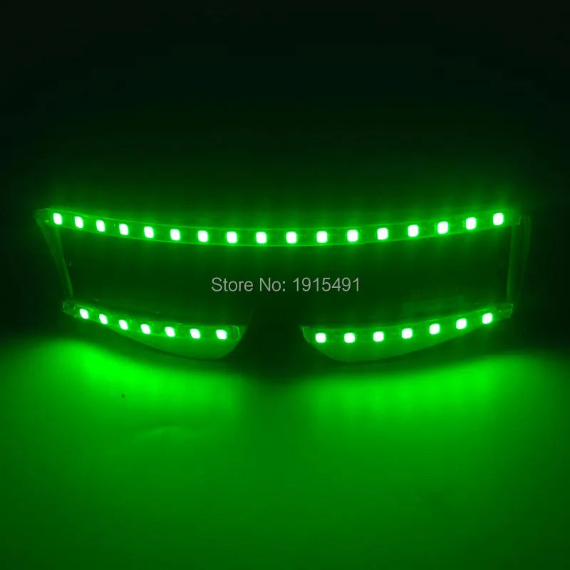 LED glow Cap gloves and LED sunglasses with Flashing function glow props good for Nightclub, ball show, bar show