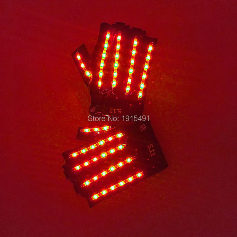 LED glow Cap gloves and LED sunglasses with Flashing function glow props good for Nightclub, ball show, bar show