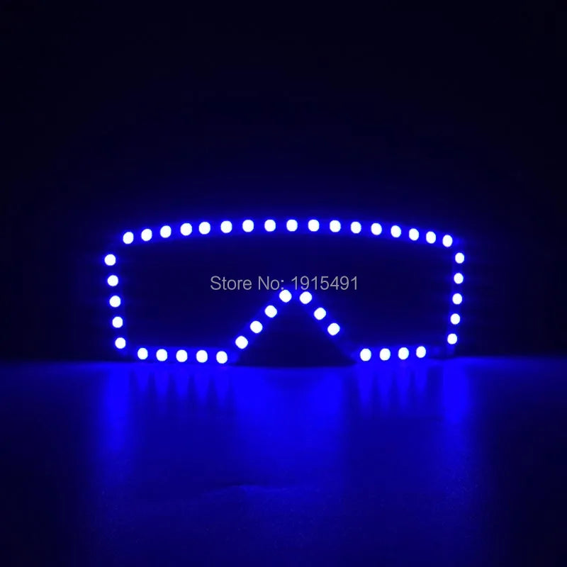 LED glow Cap gloves and LED sunglasses with Flashing function glow props good for Nightclub, ball show, bar show