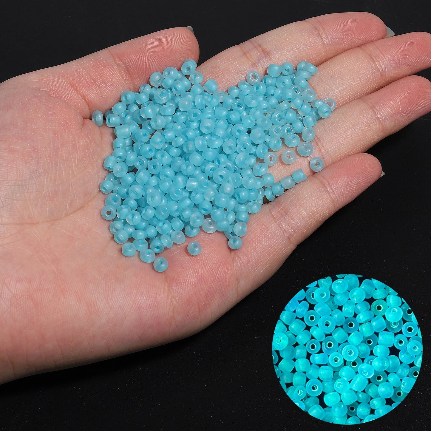 350pcs/box 4mm Strong Luminous Glass Seed Beads Colorful Loose Spacer Beads For Jewelry Making DIY Fashion Bracelet Necklace