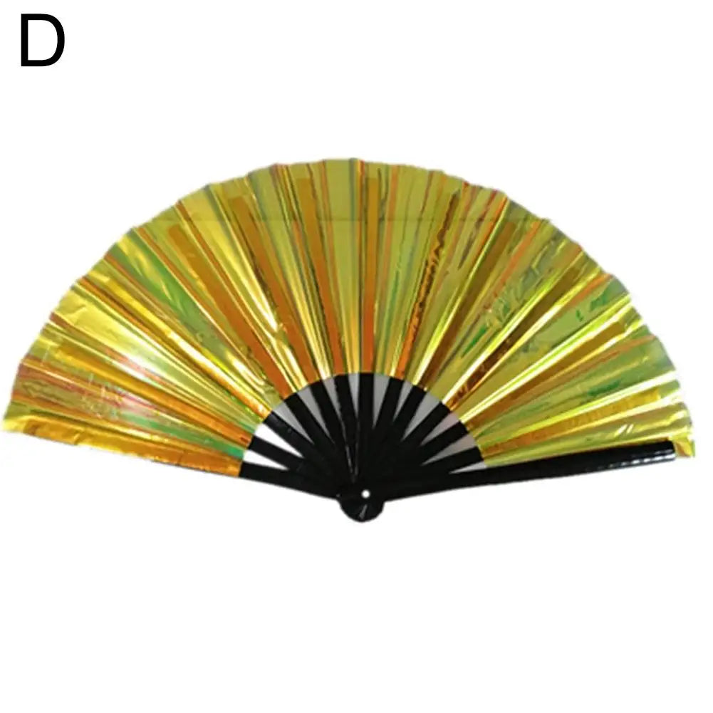 Large Rave Folding Hand Clacking Fan Foldable Big Chinese Tai Chi Kung Fu Popping Fans For Line Dancing Fan 