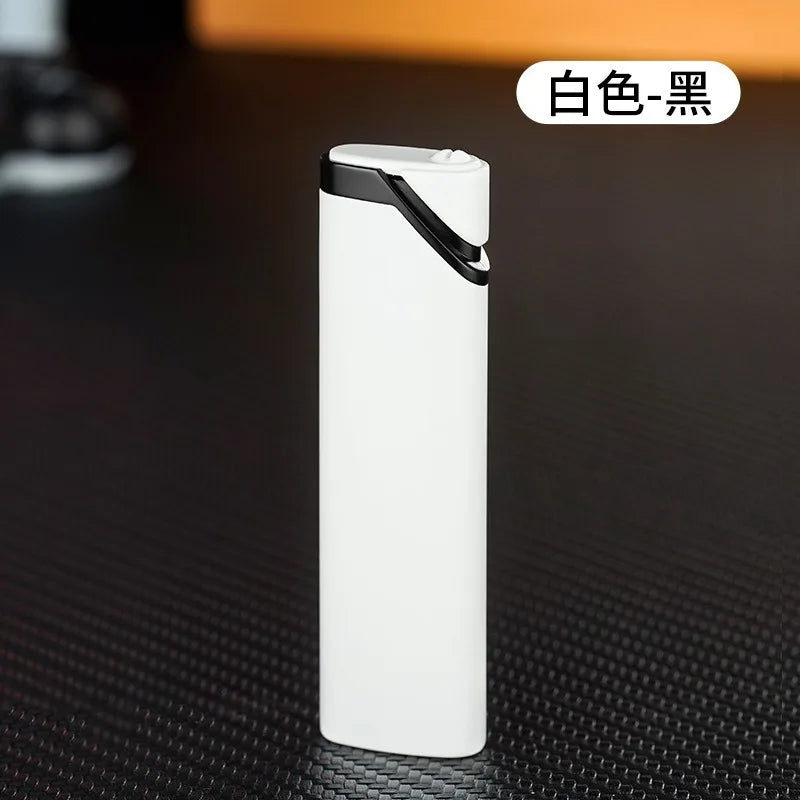 Mini Ultra-thin Inflatable Lighter Metal Cute Windproof Jet Green Flame Portable Lighter ,Survival Lighter,lighters for Smokers