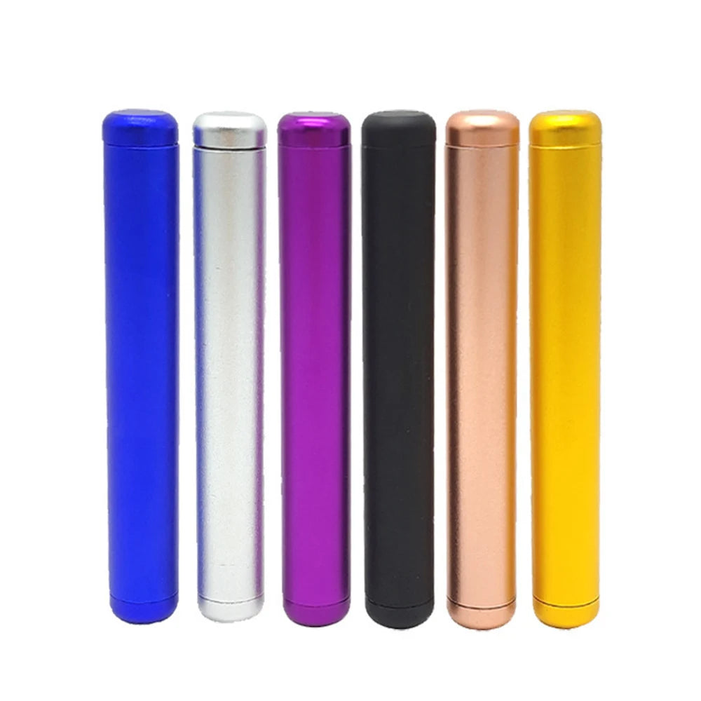 110MM Aluminum Airtight Container Pre-roll Travel Storage Tube Cone Holder Smell Odor Proof Waterproof Smoking Accessories