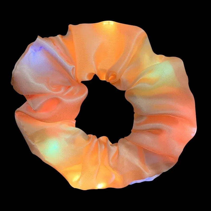Glow Hair Braid Glasses Blink Bow Light Curly Party Clown Explosion Wig Cosplay Birthday Costume Christmas Halloween Festival