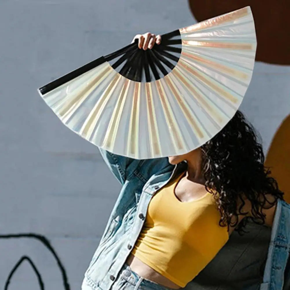 Large Rave Folding Hand Clacking Fan Foldable Big Chinese Tai Chi Kung Fu Popping Fans For Line Dancing Fan 