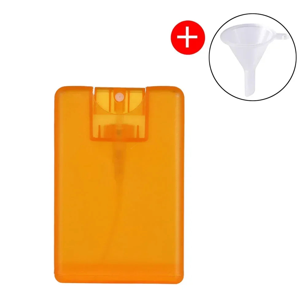 20ml Portable Alcohol Bottles Refillable Bottletravel Press Card Spray Bottle Hand Sanitizer Perfume Sub-bottling Skin Care Tool