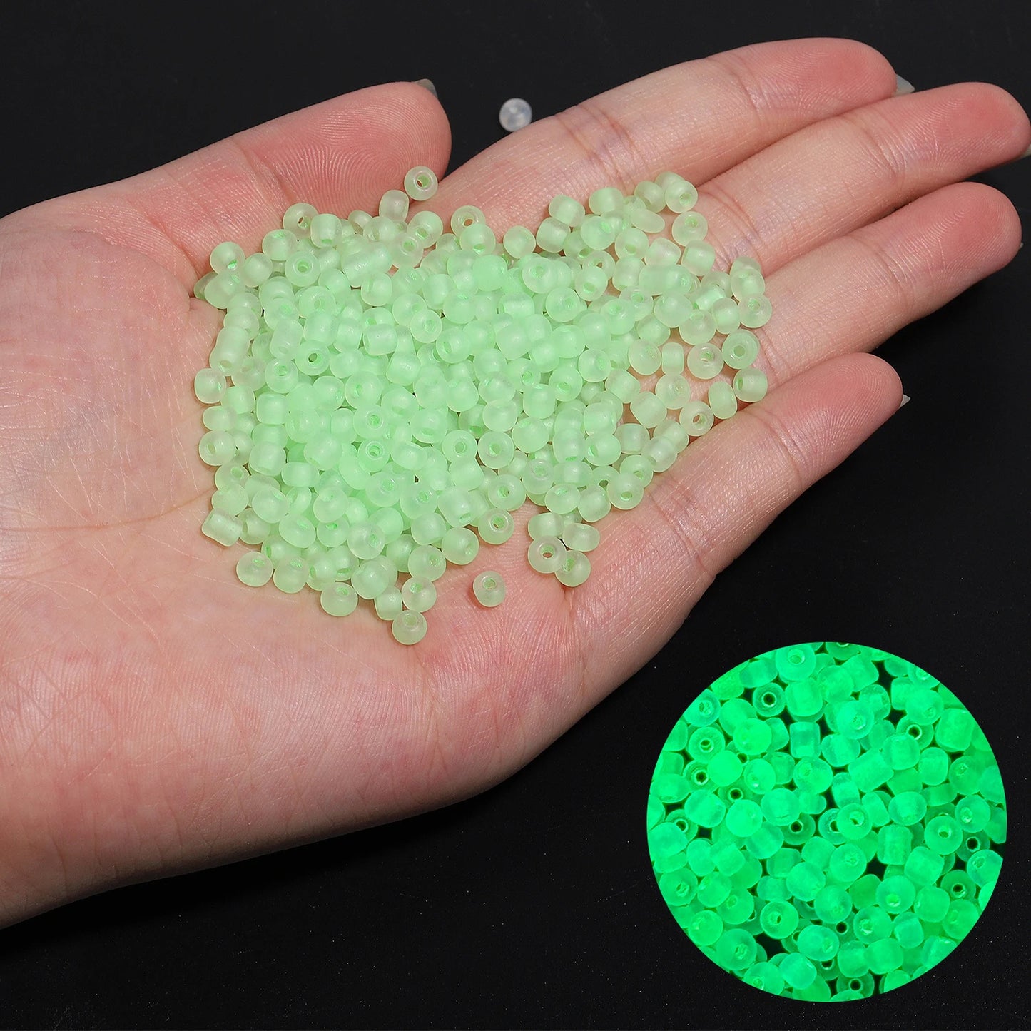 350pcs/box 4mm Strong Luminous Glass Seed Beads Colorful Loose Spacer Beads For Jewelry Making DIY Fashion Bracelet Necklace