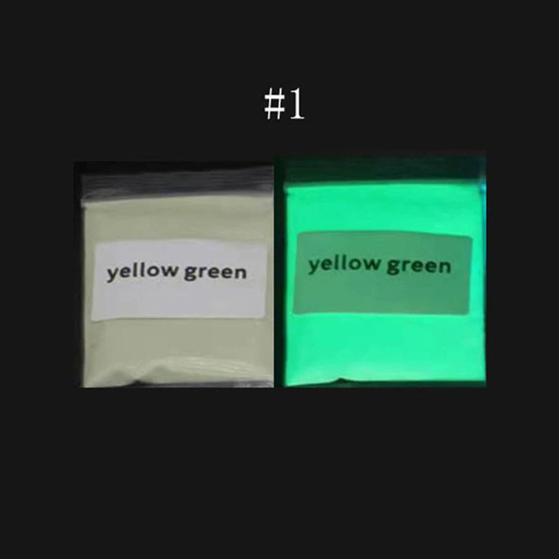 10g Luminous Phosphor Nail Powder Blue/Green/Red Glow In Dark Neon Pigment Dust for Face/Body/Eyeshadow Makeup Nail Art Decorat