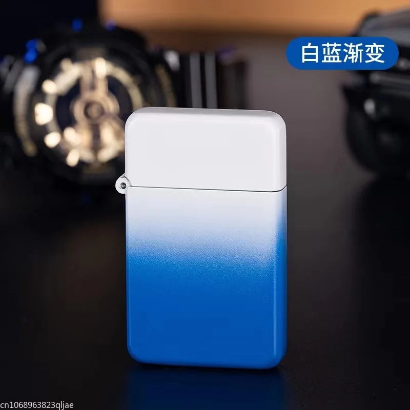 Metal Jet Red Flame Lighter Luminous Cigar Lighter Refillable Butane Adjustable Flame Portable Windproof Gas Lighter Men's Gifts