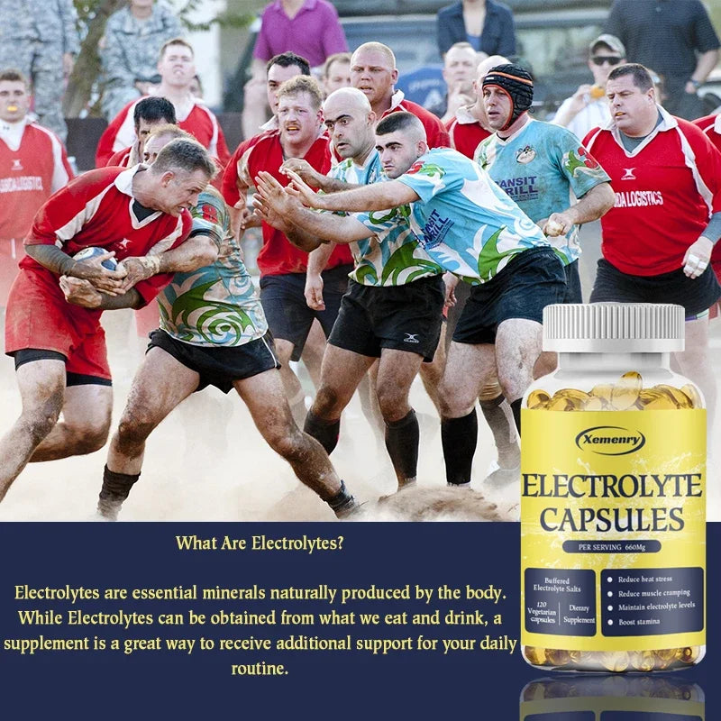 Premium Electrolyte Capsules - Salt Pills and Electrolytes for Leg Cramp Relief, Sports Recovery, Hiking Essentials Supplement