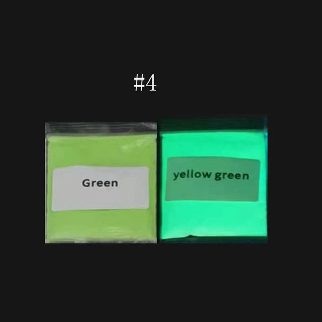 10g Luminous Phosphor Nail Powder Blue/Green/Red Glow In Dark Neon Pigment Dust for Face/Body/Eyeshadow Makeup Nail Art Decorat