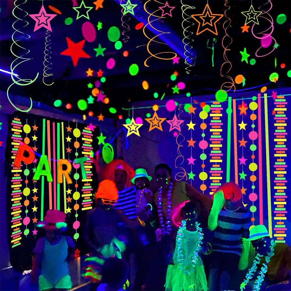 Neon Glow Lipstick Blacklight Lipstick Face Body Paint Glow in the Dark UV Reactive Clubbing Makeup Black light Party Supplies