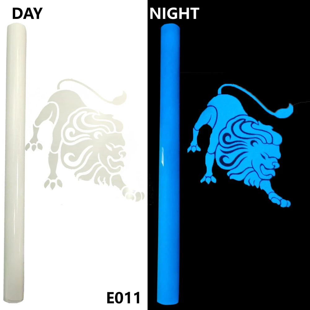 Free Shipping 1 Sheet 30cmx20cm Luminous Heat Transfer Vinyl Glow In Dark Noctilucent Heat Press Machine Tshirt Iron On HTV