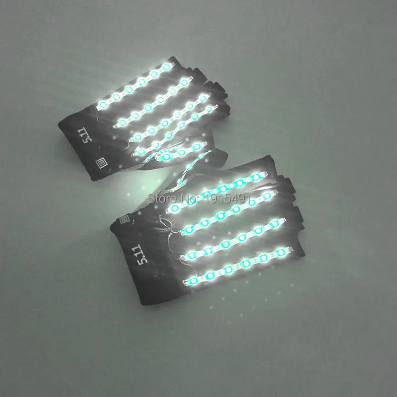 LED glow Cap gloves and LED sunglasses with Flashing function glow props good for Nightclub, ball show, bar show