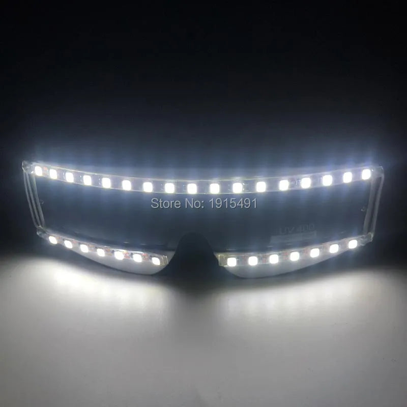 LED glow Cap gloves and LED sunglasses with Flashing function glow props good for Nightclub, ball show, bar show