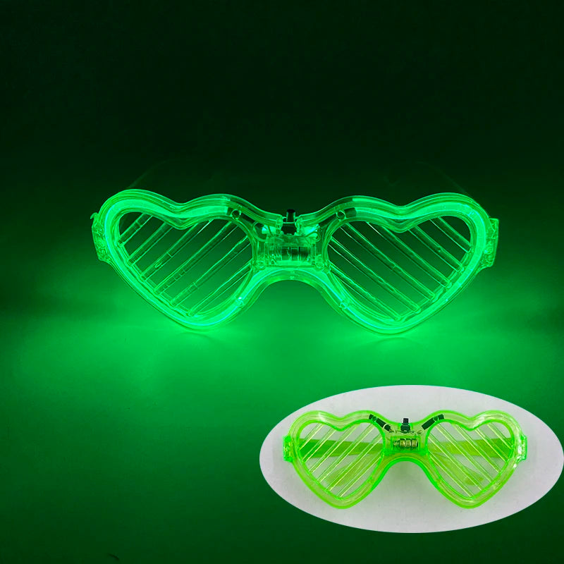 LED Just Married Glasses Wedding Bride To Be Surprise Gift Couple Glasses Souvenirs Glowing Heart Glasses Married Sunglasses