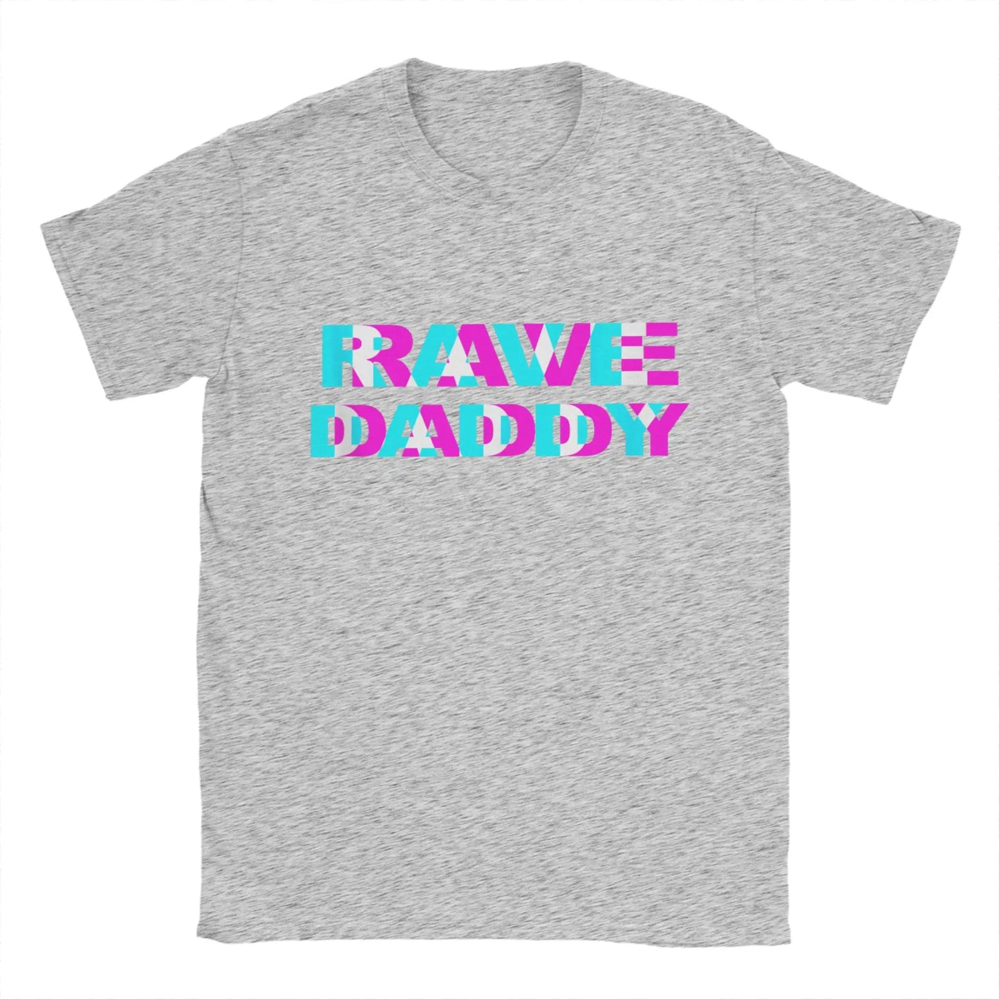 Casual Rave Daddy T-Shirts Men Round Collar 100% Cotton T Shirt Short Sleeve Tees 4XL 5XL 6XL Clothes