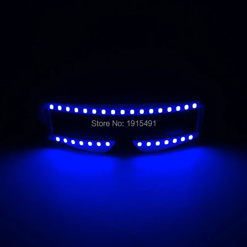 LED glow Cap gloves and LED sunglasses with Flashing function glow props good for Nightclub, ball show, bar show