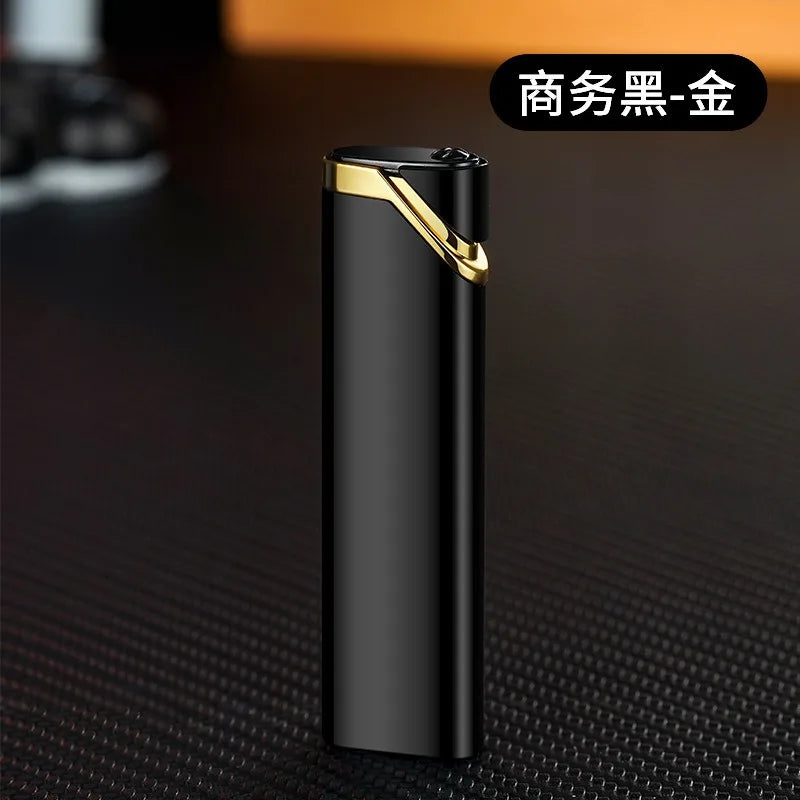 Mini Ultra-thin Inflatable Lighter Metal Cute Windproof Jet Green Flame Portable Lighter ,Survival Lighter,lighters for Smokers