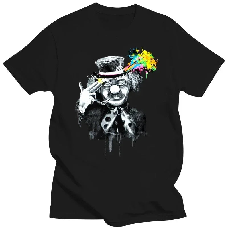 Mens New Clothing Summer Cotton Free mind - psychedelic shirt rave tee Glowing Dark UV black light psy EDM