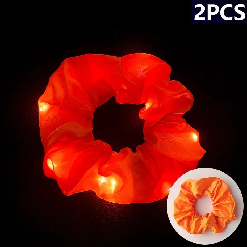 2PCS Glow in The Dark Led Headband Luminous Headbands Party Festival Wedding Accessories Flower Crown with Led Lights SG09