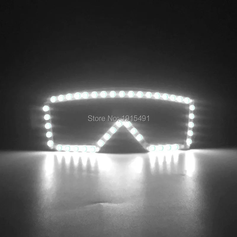 LED glow Cap gloves and LED sunglasses with Flashing function glow props good for Nightclub, ball show, bar show