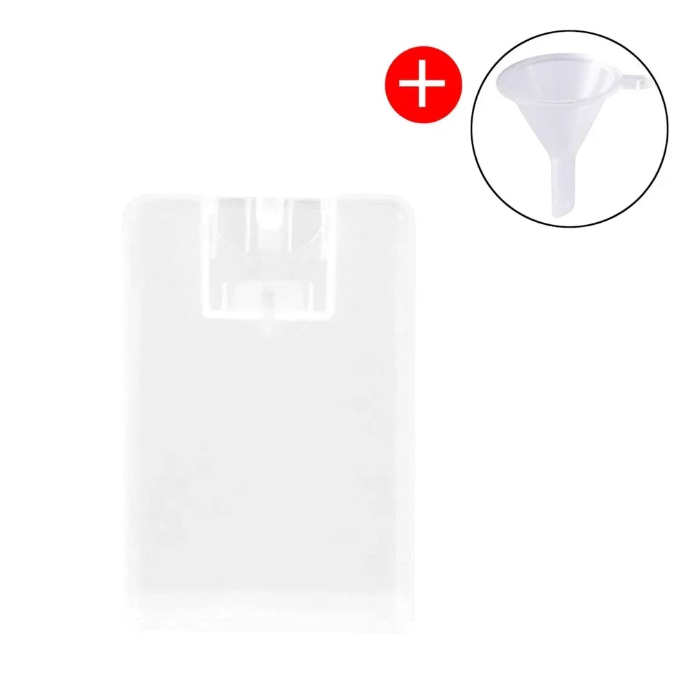 20ml Portable Alcohol Bottles Refillable Bottletravel Press Card Spray Bottle Hand Sanitizer Perfume Sub-bottling Skin Care Tool