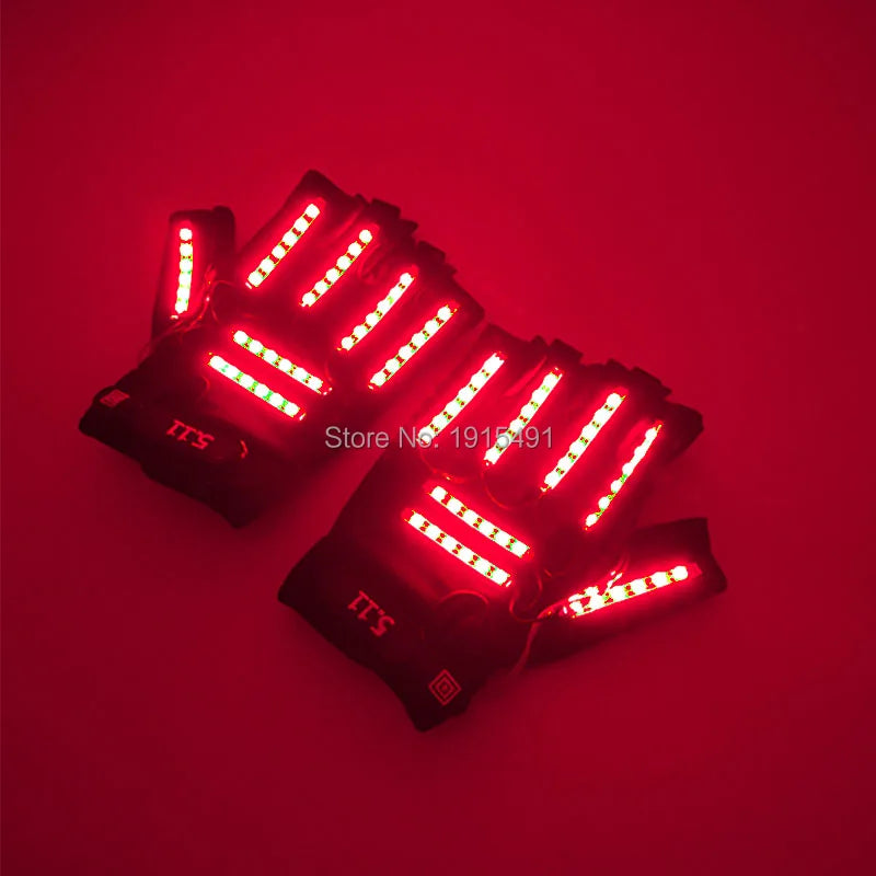 LED glow Cap gloves and LED sunglasses with Flashing function glow props good for Nightclub, ball show, bar show