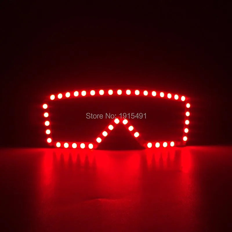 LED glow Cap gloves and LED sunglasses with Flashing function glow props good for Nightclub, ball show, bar show