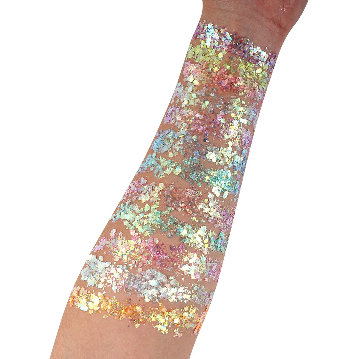 Bowitzki 12 Colors Glow in The Dark Glitter Gel Face Glitter Body Glitter Gel Hair Glitter Gel UV Glitter or Raves Festivals 