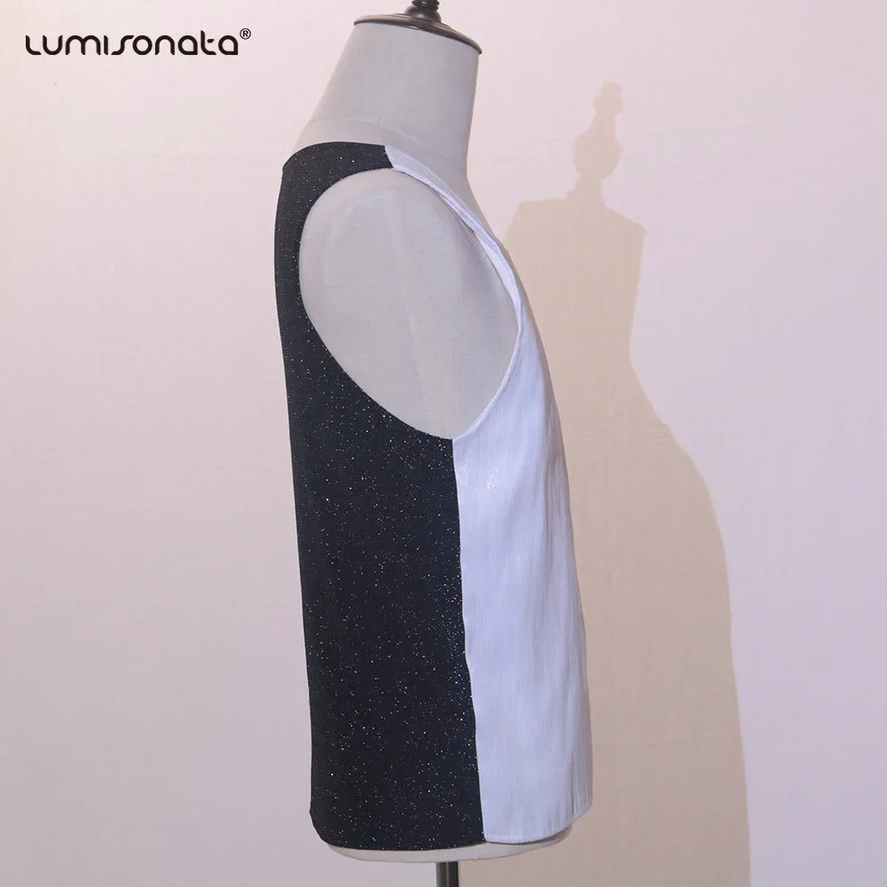 LED Luminous Shirt Vest Top Men Nightclub Party DJ Rave Outfit Hip Hop Dance Clothes Carnival Stage Show Costume 2024 Fancy