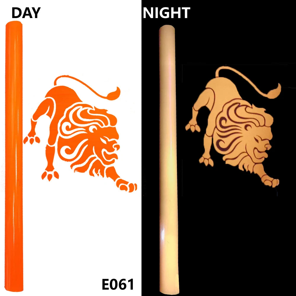Free Shipping 1 Sheet 30cmx20cm Luminous Heat Transfer Vinyl Glow In Dark Noctilucent Heat Press Machine Tshirt Iron On HTV