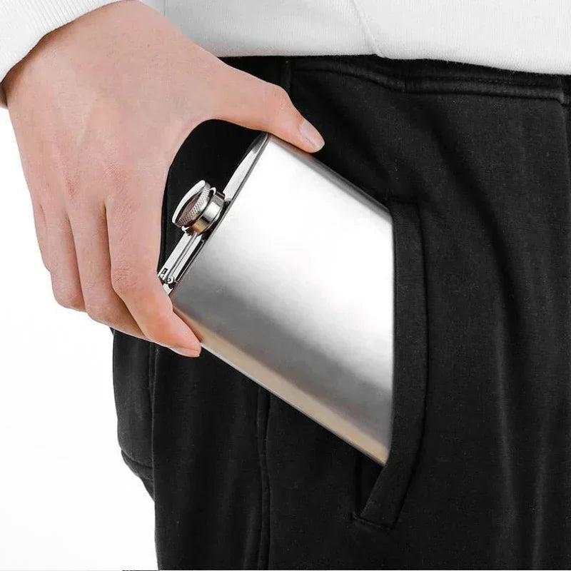 1-18 Oz High Quality Wine Whisky Pot Bottle Hip Flasks Drinker Alcohol Bottle Portable Drinkware Stainless Steel Wholesale New