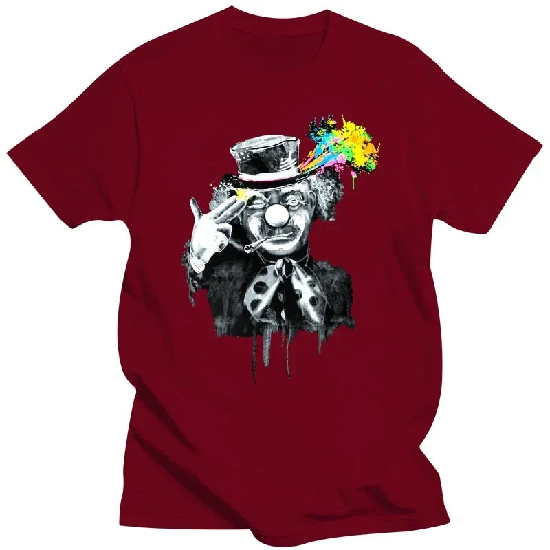 Mens New Clothing Summer Cotton Free mind - psychedelic shirt rave tee Glowing Dark UV black light psy EDM