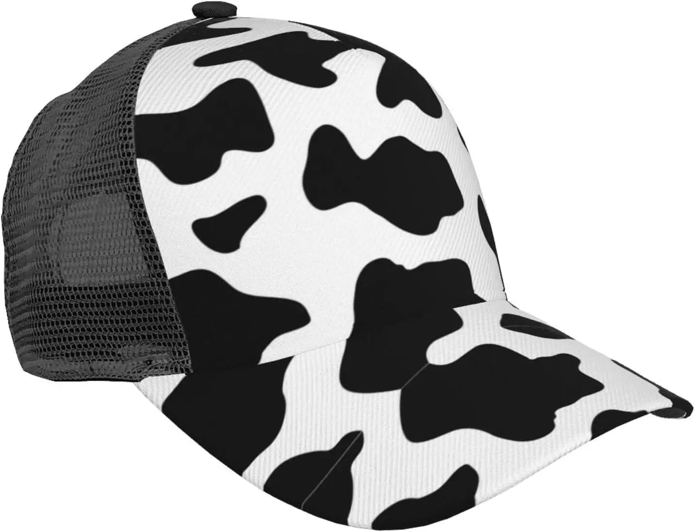 Ponytail Baseball Cap for Women Men Adjustable Mesh Trucker Ponycap Quick Drying Sport Hat-Leopard Neon Rainbow Gradient