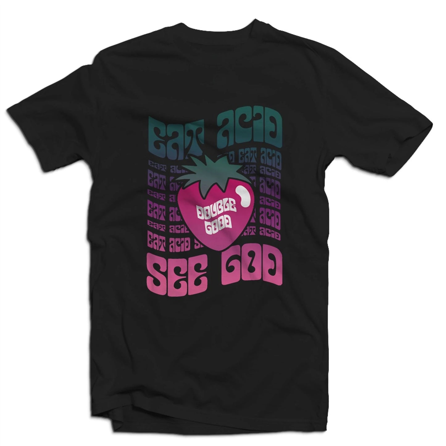 Eat Acid See God LSD House Music Rave Men's T-Shirt Unisex T-Shirt Summer Casual Cotton Printed Tshirt y2k Street Style Harajuku
