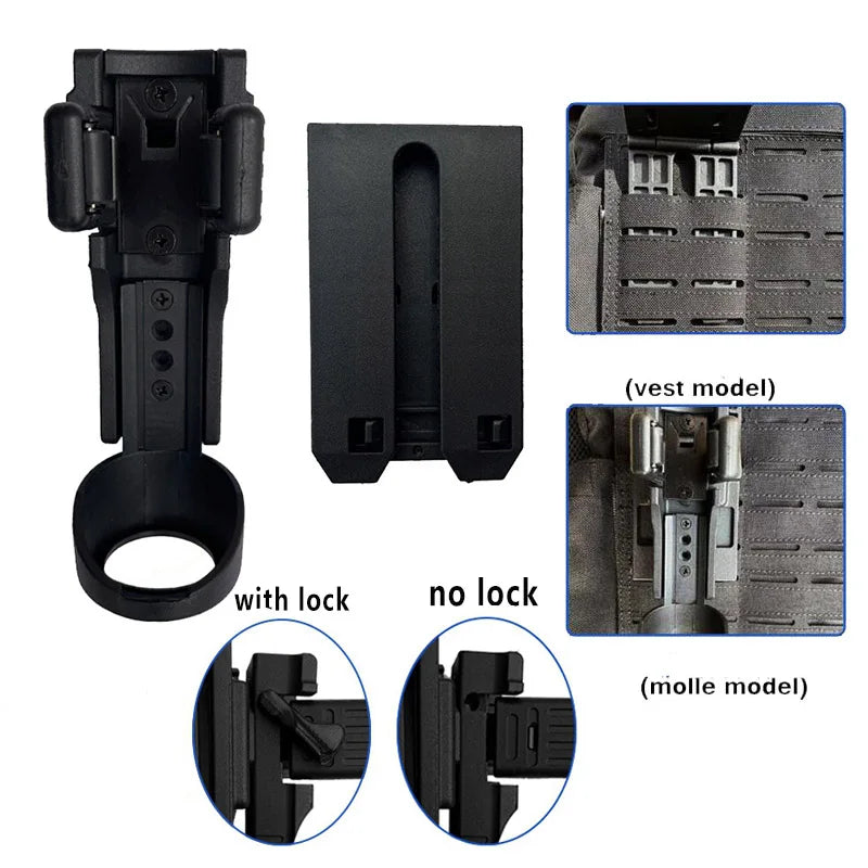 Tactical Pepper Spray Holster Polymer Duty OC Spray Holder 360 Rotating Quick Draw Pepper Pouch for MK4 Pepper Spray