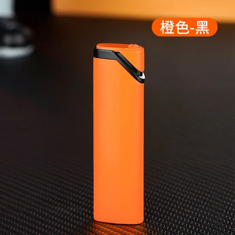 Mini Ultra-thin Inflatable Lighter Metal Cute Windproof Jet Green Flame Portable Lighter ,Survival Lighter,lighters for Smokers