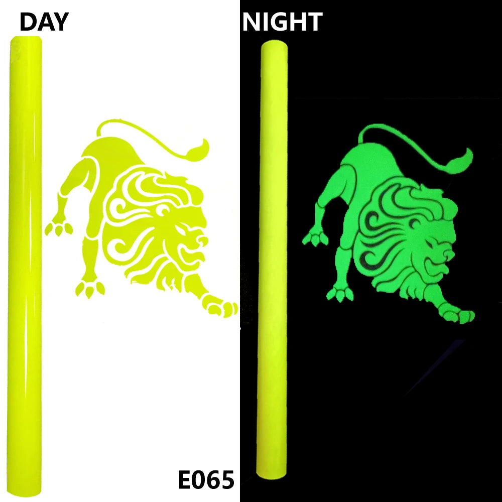 Free Shipping 1 Sheet 30cmx20cm Luminous Heat Transfer Vinyl Glow In Dark Noctilucent Heat Press Machine Tshirt Iron On HTV