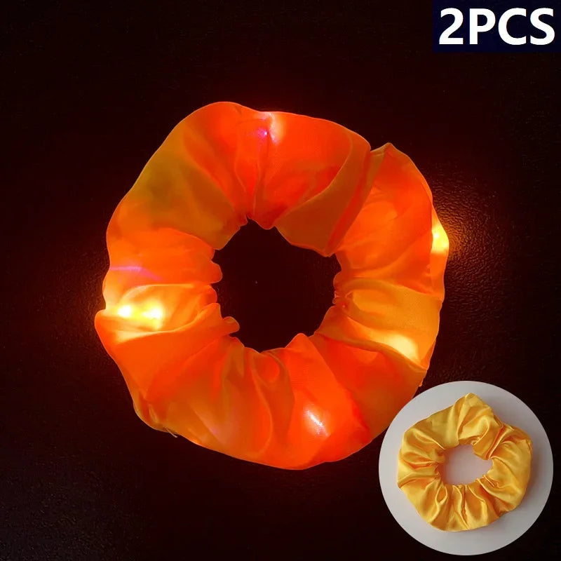 2PCS Glow in The Dark Led Headband Luminous Headbands Party Festival Wedding Accessories Flower Crown with Led Lights SG09