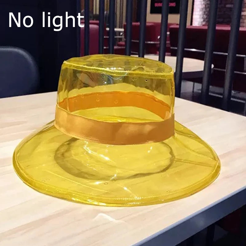 LED Fishermen Caps Outing Beach Concert NightClub Rave Fashion Accessories Girlfriend Gifts Luminous Leisure Bucket Hats