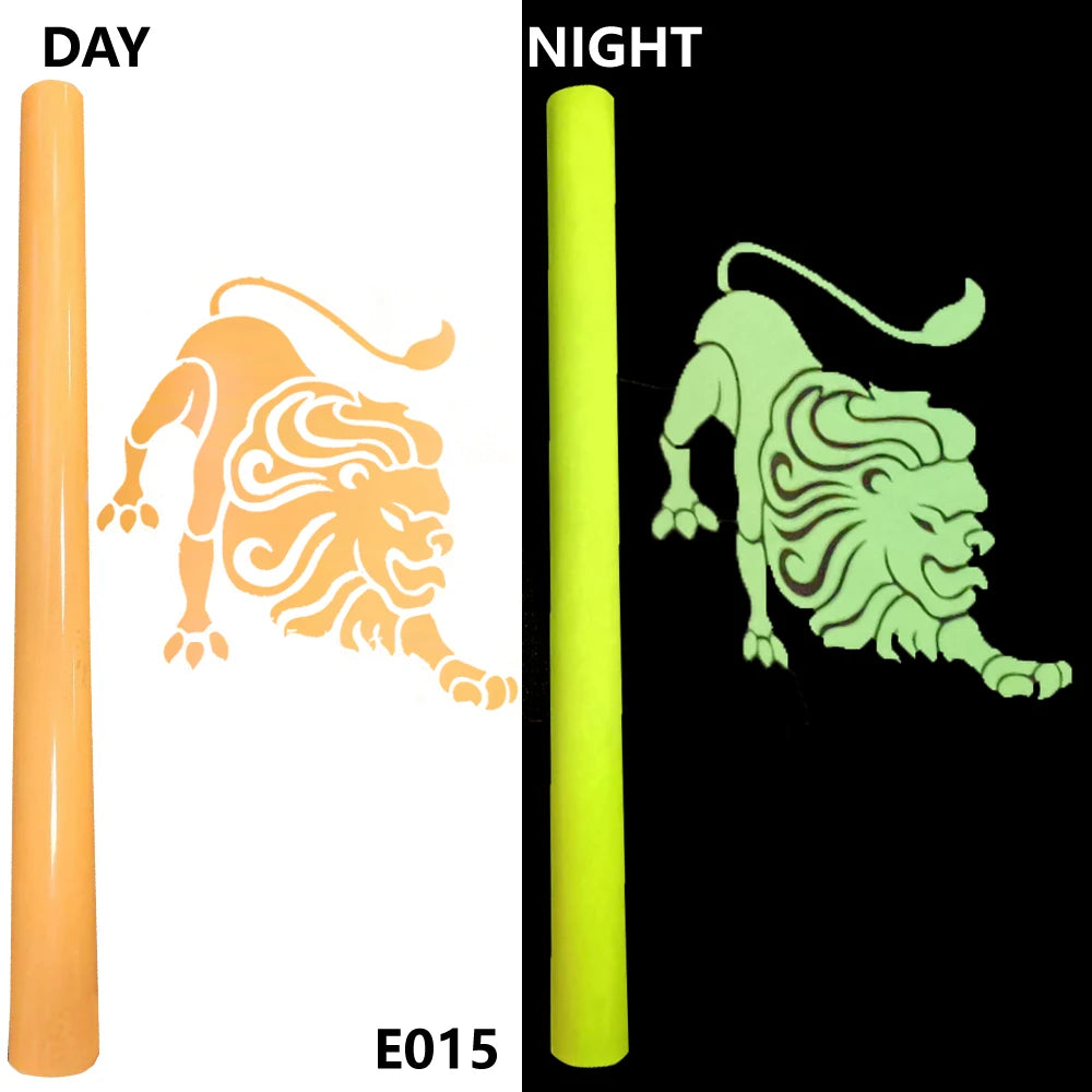 Free Shipping 1 Sheet 30cmx20cm Luminous Heat Transfer Vinyl Glow In Dark Noctilucent Heat Press Machine Tshirt Iron On HTV
