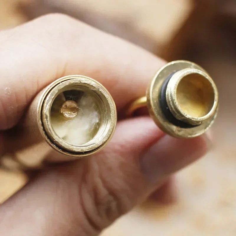 Vape Retro Torch Lighter Flint Brass Kerosene Oil Tube Lighter Cigarette Gasoline Windproof Outdoor Tools Men's Gift