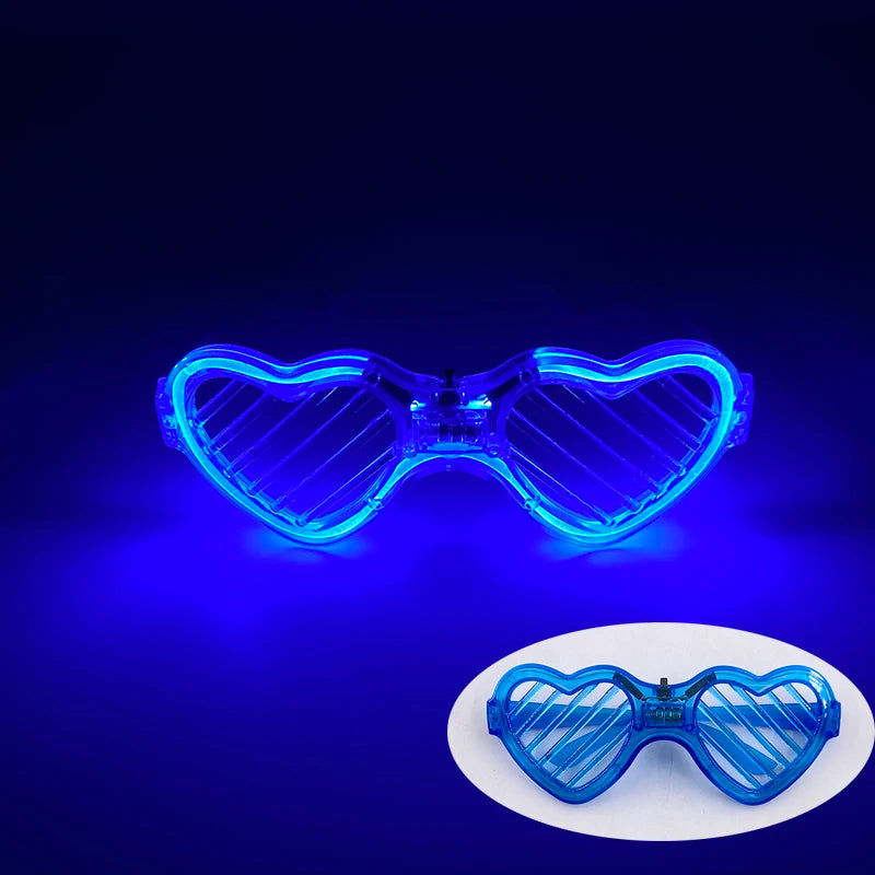 LED Just Married Glasses Wedding Bride To Be Surprise Gift Couple Glasses Souvenirs Glowing Heart Glasses Married Sunglasses