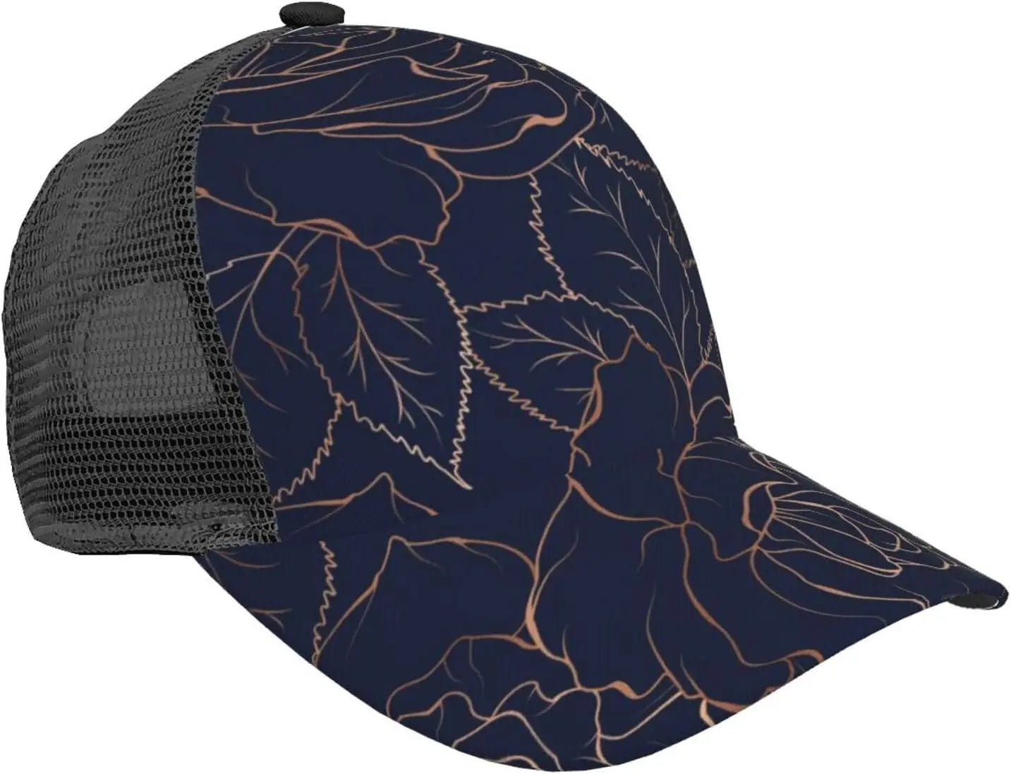 Ponytail Baseball Cap for Women Men Adjustable Mesh Trucker Ponycap Quick Drying Sport Hat-Leopard Neon Rainbow Gradient