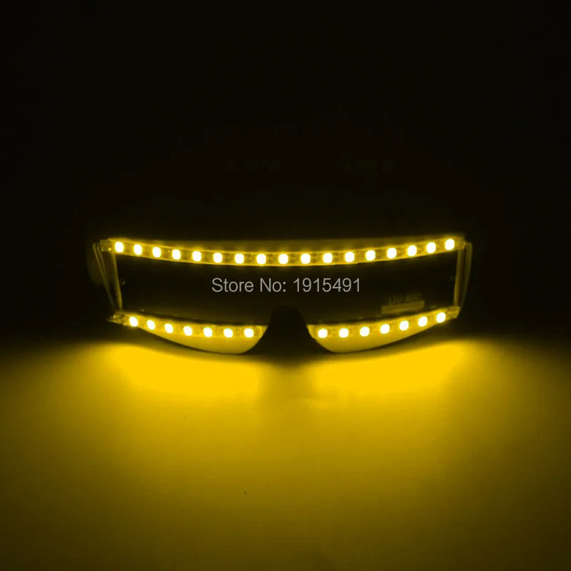 LED glow Cap gloves and LED sunglasses with Flashing function glow props good for Nightclub, ball show, bar show