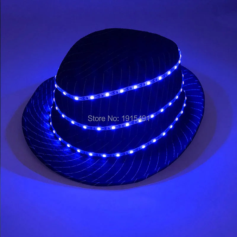 LED glow Cap gloves and LED sunglasses with Flashing function glow props good for Nightclub, ball show, bar show