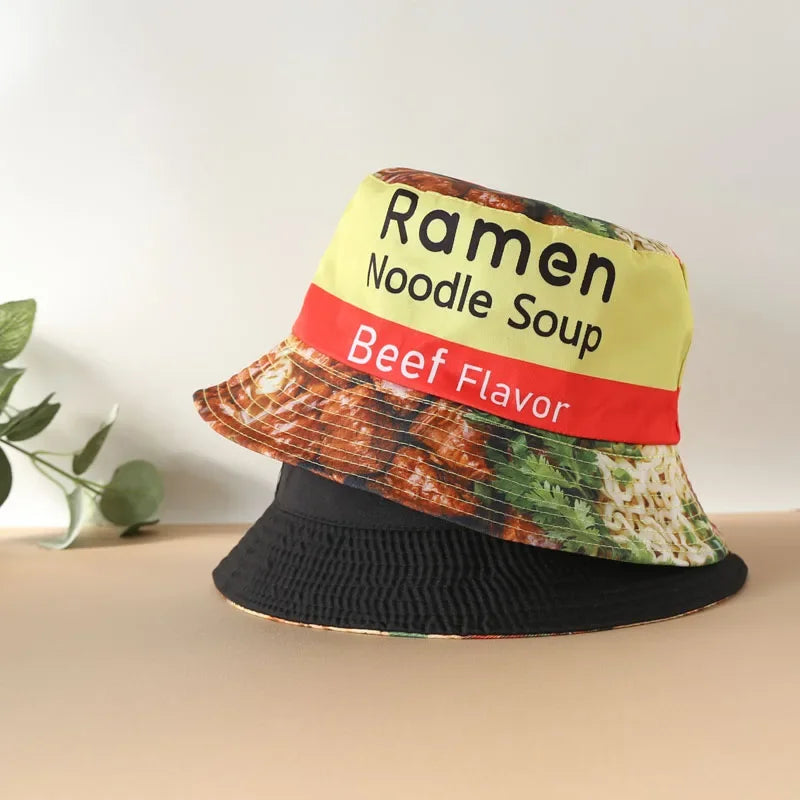 Rainbow Love Printed Reversible Bucket Hat European and American Men Fashionable Versatile Basin Hat Outdoor Sunshade Hat Women