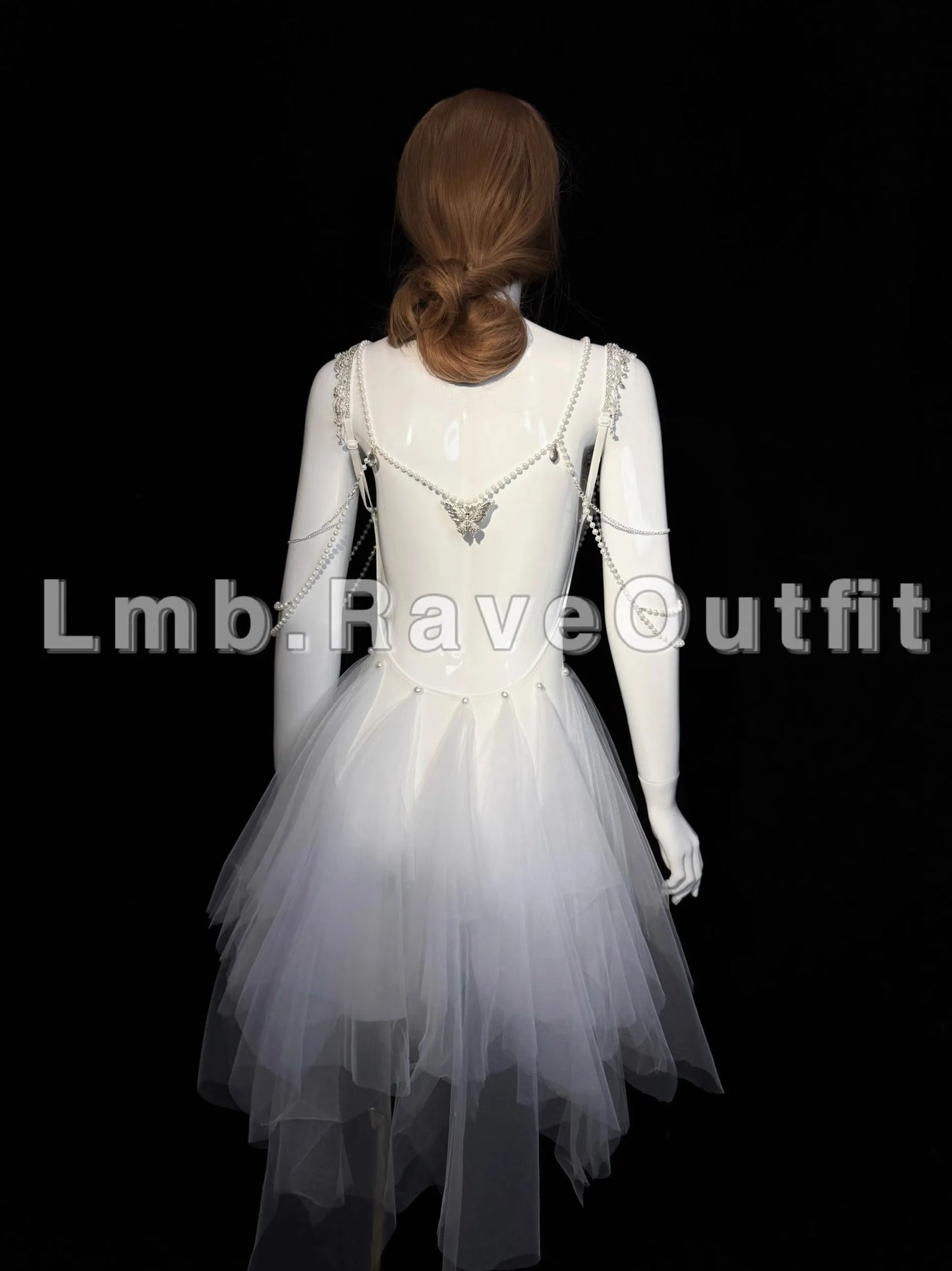Sexy Women Pearl Diamond Bikini Set Singer Nightclub Bar Costume Pole DJ Dance Party Prom Club Stage Show Festival Rave Outfits
