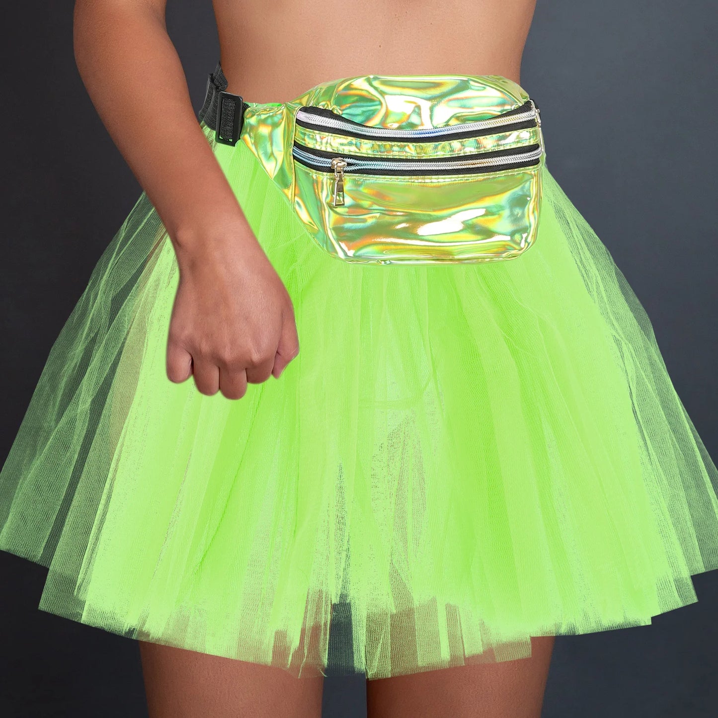 Neon Retro Costume Set Women 80s Party Accessories Pink Mesh Gloves Headb Rabbit Skirt Necklace Bracelet Pouch Prom Disco